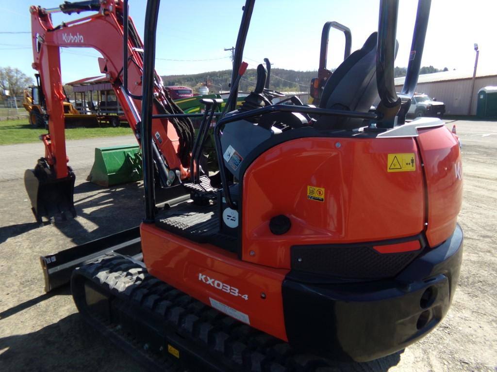 Unused 2023 Kubota KX033 Midi Excavator w/Dozer Blade, Changeable Controls,