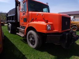 2000 Volvo WG42 Single Axle Dump Truck with 9' Dump Body, Cummins ISM-335 E