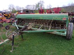 John Deere 8250 Grain Drill with Grass Seed, 21 Hoe, Hydraulic Down Pressur