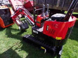 New Miva VA13 Mini Excavator with Dozer Blade, Manual Thumb, Gas Engine, Au