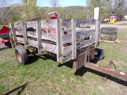 10' Utility Trailer w/Wood Sides, Farm Use NO TITLE, BILL OF SALE ONLY (915