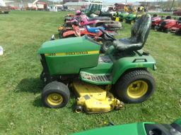 John Deere 445 Riding Mower, Has 455 Hood On It (5513)