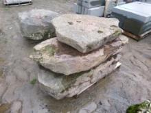 (3) Field Moss Boulder/Step, 8'' x 3' x 4' - Sells as a Pallet