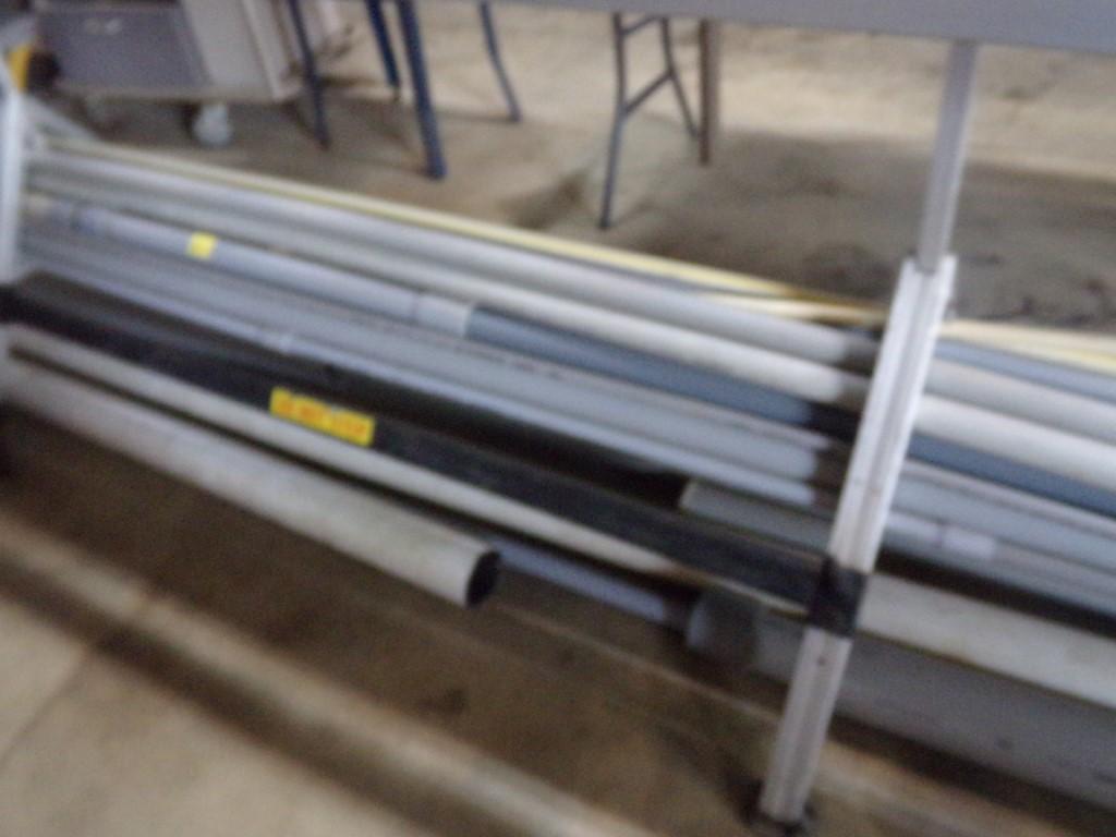 Roling Work Cart with Wood Top and 3 Drawers, 19'' Deep, 32'' Wide, 42'' Hi