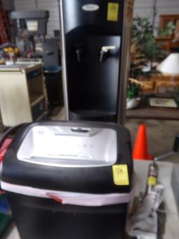 Staples Paper Shredder and Whirlpool Water Dispenser
