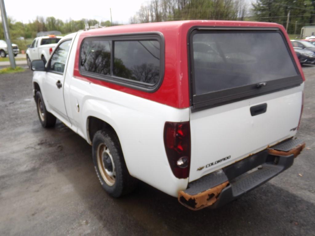 2009 Chevrolet Colorado W/T Reg Cab, 2WD, Manual Transmission, White, 132K