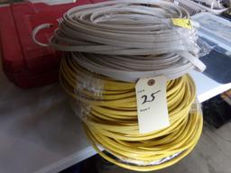 (6) Assort. Open Rolls of AWG 12 Grounded 14 Gauge White and 14 Gauge Yello