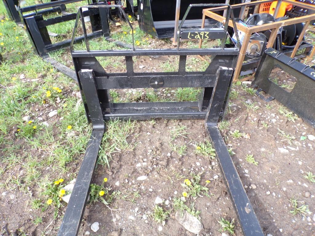 New 48'' Walk Thru Euro Mount Pallet Forks