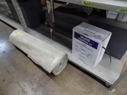 Box of U-Line Plastic Strapping and Roll of Plastic
