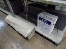 Box of U-Line Plastic Strapping and Roll of Plastic