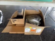 Box of Shop Vac Filters, a Tail Light and Interior Part