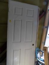(2) 6-Panel Interior Doors, Pre-Hung, 30'' Right Hand And 32'' Left Hand