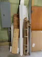 Group Of Trim, Framing And Misc. Lumber, Leaning On Front Wall