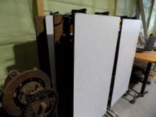 (2) Folding Cafeteria Tables On Casters, (2 X BID PRICE)