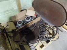 Group Of Assorted Hose, Wire And GMC 8-Lug Center Caps