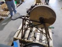 Antique Foot Operated Grinding Wheel