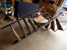 Black Steel Spiral Staircase, Approx. 9' Tall