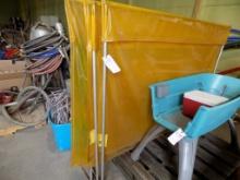 (3) Yellow Semi Clear Welding Curtains