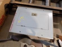 GE Power Plus Service Panel with Assort. Braakers, 12 Slot Panel, 5 Open