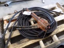Orange Hydraulic Hammer with Lines