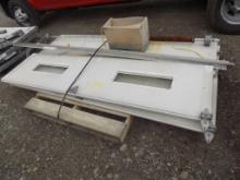 8' x 8' Garage Door with Some of the Hardware, NOT ALL