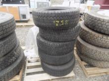 (5) 18'' Light Truck Tires - (3) Bridgestone, (2) Yokahama
