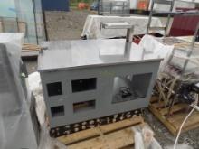 Custom Built 49'' x 34'' Stainless Top Serving/Prep Station