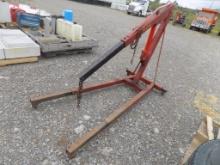 Red Hydraulic Engine Hoist