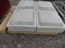 (4) 24'' Square Industrial Ceiling Lights
