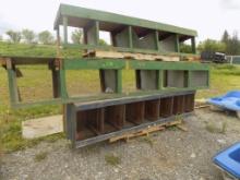 (3) Workbenches with Organizing Compartments Underneath, (2) Green, (1) Blu