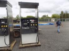 3 Place Gas Station Fuel Pump with Card Reader, Key Pad and Screen, # 1 and
