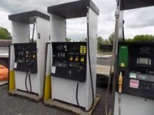 3 Place Gas Station Fuel Pump with Card Reader, Key Pad and Screen, # 7 and
