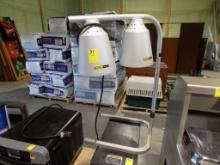 Double Fixture Food Warmer Lamp