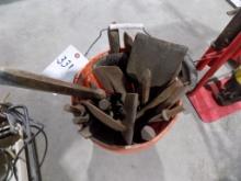 5 Gal. Bucket Full of Jackhammer Bits from Rental Fleet