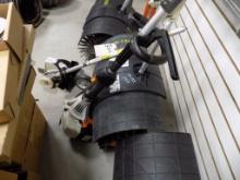 Stihl KM91R Power Unit, 2 Stroke with Rubber Broom and Edger Attachments fr