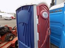 Dark Blue and Red Poly Porta-Potty # 07 from Rental Fleet