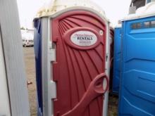 Dark Blue and Red Poly Porta-Potty # 06 from Rental Fleet