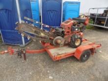 Ditch Witch RT12 Trencher on Special Purpose Built Single Axle Trailer, 16