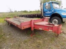 2004 Talbert 10 Ton Deck Over Equipment Trailer, Red, 19' Deck, 6' Drop Tai