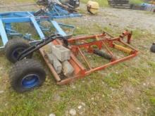 Orange Tow Behind 4' Snow Groomer, MISSING PARTS, For Transport Mode/HT Con