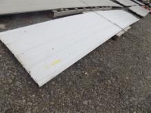 (5) Sheets of White Metal Roofing
