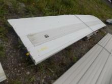 Approx. (9) Sheets of White 17' Metal Roofing