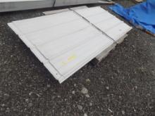 (5) Sheets Of 7' White Metal Roofing,(1) Is A Little Shorter