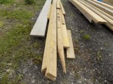Group Of Assorted Dimensionl Lumber In Back Pile
