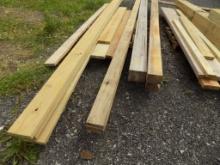 Remainder Of Assorted Lumber In Back Pile, Some Home Glued Laminated Beams