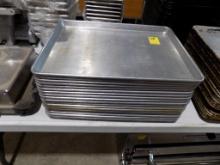 Stack Of (18) Nice Clean 1/2 Sheet Trays