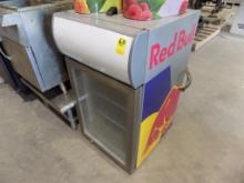 Red Bull Glass Front Beverage Cooler, 110v