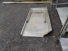 Stainless Table Extensions, 5' Long w/Back Splash And Full Front And Side L