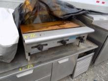 Castle 36'' Commercial Stainless Steel Griddle, Propane 3-Burner