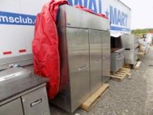Norlake Commercial 3-Door Freezer, 83'' Wide 77'' Tall 34'' Deep, Stainless